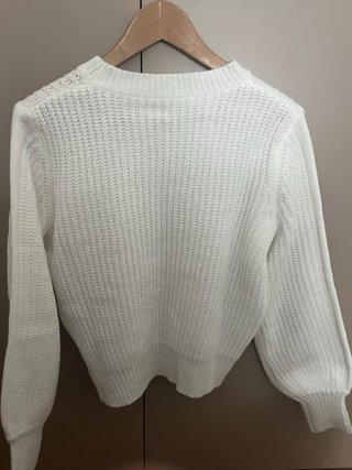 Jersey blanco tejido