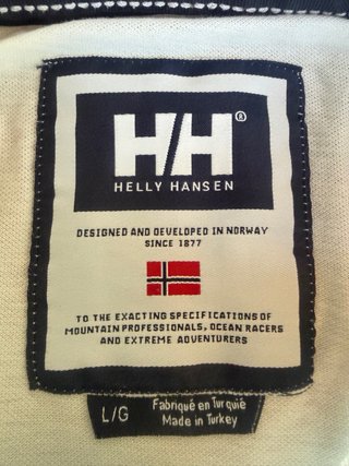 Polo Helly Hansen manga corta blanco.