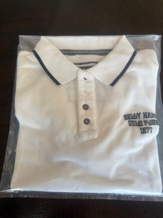 Polo Helly Hansen manga corta blanco.
