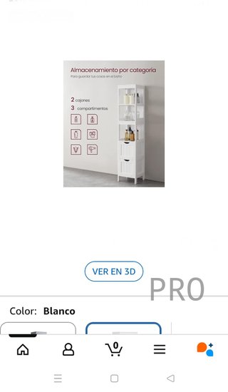 Mueble de Baño, Armario Independiente, Cómoda de 2 Cajones