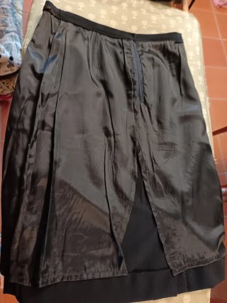Completo donna vintage gonna blu scuro