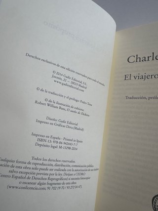 Libro: El viajero sin propósito de Charles Dickens