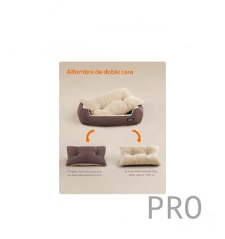 Cama para Perros, Sofá Cama para Mascotas, Alfombra Extraíble