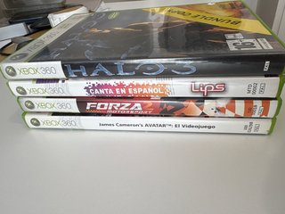Lote 4 Giochi Xbox 360: Halo 3, Lips, Forza 2, Avatar