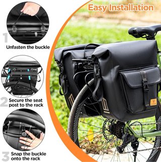 NUEVO! Alforja Trasera Bicicleta Negra