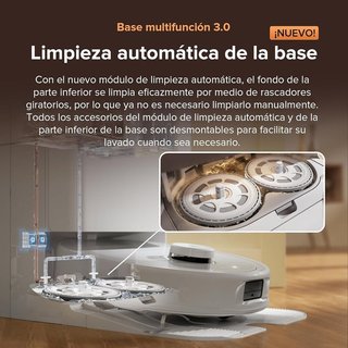Roborock Qrevo Master Robot Aspirador, Autovaciado BLANCO,REACONDICIONADO, señales de uso