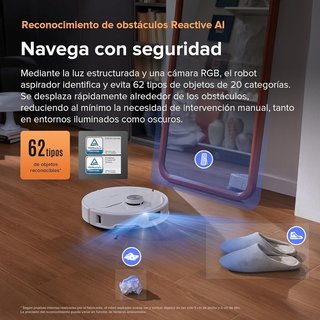 Roborock Qrevo Master Robot Aspirador, Autovaciado BLANCO,REACONDICIONADO, señales de uso