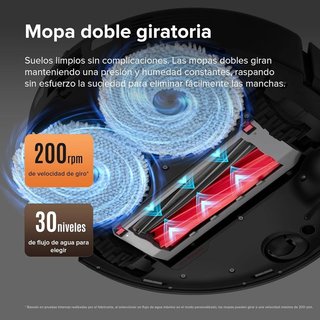 Roborock Qrevo Master Robot Aspirador, Autovaciado , REACONDICIONADO, señales de uso, NEGRO