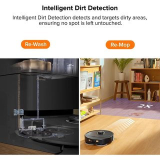 Roborock Qrevo Pro QR1PES Robot Aspirador,Autovaciado blanco, REACONDICIONADO, señales de uso