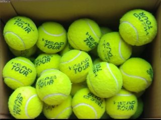 Palline da tennis usate