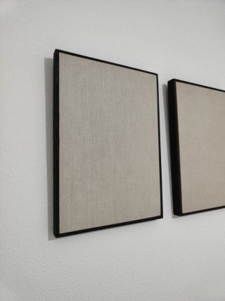 Set 3 Cuadros Decorativos Beige/Negro