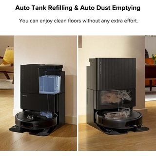 Roborock Qrevo Pro QR1PES Robot Aspirador, Autovaciado negro , REACONDICIONADO, señales de uso