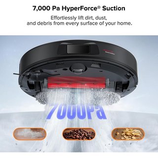 Roborock Qrevo Pro QR1PES Robot Aspirador, Autovaciado negro , REACONDICIONADO, señales de uso