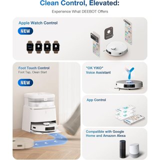ECOVACS DEEBOT T30 PRO Robot aspirador omnidireccional REACONDICIONADO, señales de uso