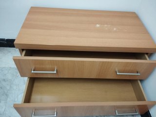 Cajonera de madera 2 cajones