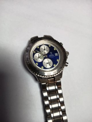 Reloj Dogma Cronógrafo Azul y Plateado