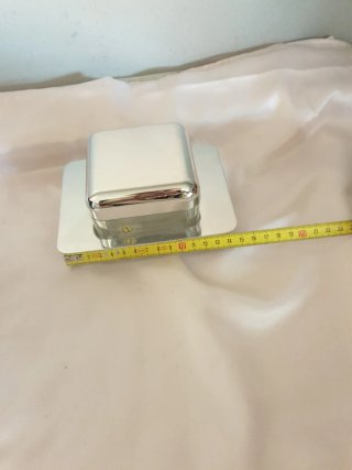 Piccolo contenitore ICM in vetro e metallo