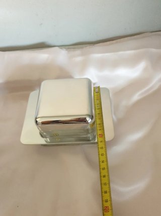Piccolo contenitore ICM in vetro e metallo