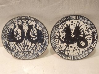 Lote 6 platos antiguos cerámica