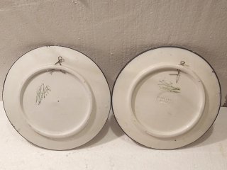 Lote 6 platos antiguos cerámica