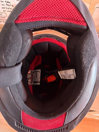 Casco Moto LS2 talla niñ@ Negro y Rosa