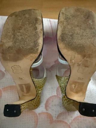 Sandalias Cordones.Talla 34  Tacón muy cómodo