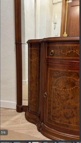 Mueble recibidor con espejo