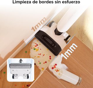 Roborock Flexi WD3D2A ,REACONDICIONADO señales de uso, Aspiradora en Seco y Húmedo, 17000 Pa, Aspiradora Escoba Inteligente sin Cable, FlatReach, autolimpiable & Autosecado