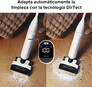 Roborock Flexi WD3D2A ,REACONDICIONADO señales de uso, Aspiradora en Seco y Húmedo, 17000 Pa, Aspiradora Escoba Inteligente sin Cable, FlatReach, autolimpiable & Autosecado