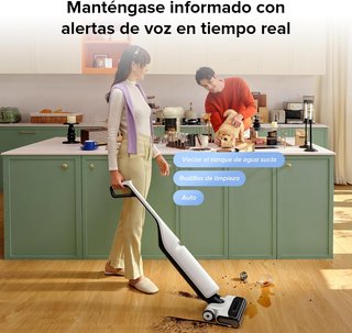 Roborock Flexi WD3D2A ,REACONDICIONADO señales de uso, Aspiradora en Seco y Húmedo, 17000 Pa, Aspiradora Escoba Inteligente sin Cable, FlatReach, autolimpiable & Autosecado