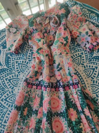 Vestido vintage floral