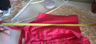 Top niña 11-12 años fucsia lino