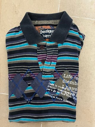 Polo Desigual Talla M Rayas
