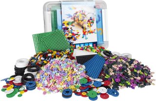 PLUS PLUS MÁS MÁS - Baúl de Descubrimiento Juego de construcción - 4000 Piezas y Ruedas GO! - PP3903