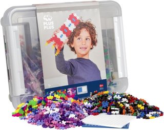 PLUS PLUS MÁS MÁS - Baúl de Descubrimiento Juego de construcción - 4000 Piezas y Ruedas GO! - PP3903