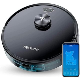 Tesvor S4 Robot aspirador con navegación láser LiDAR, creación de mapas precisos REACONDICIONADO, señales de uso