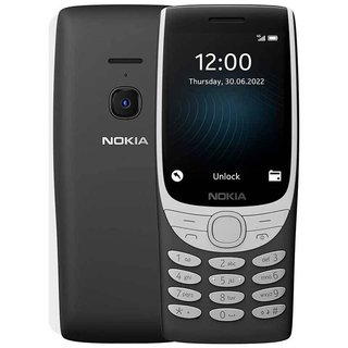 Nokia 8210 Tutti gli operatori, telefono 4G, grande schermo, lettore MP3 integrato, radio FM wireless e gioco classico Snake (Dual SIM) nero