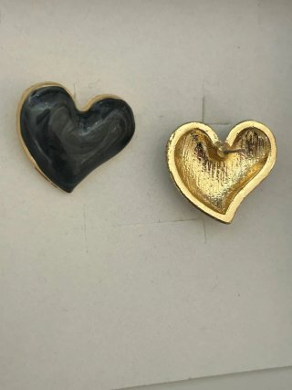 Orecchini vintage a forma di cuore