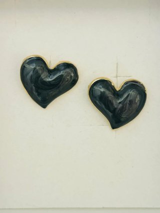 Orecchini vintage a forma di cuore