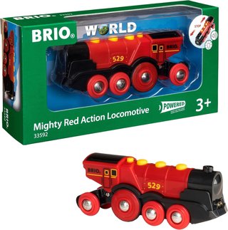 BRIO World - Set Gran Locomotora a Pilas con Luz y Sonido, Ferrocarriles, Tren Juguete, Juguetes Niños 3 Años o más, Juegos Educativos 3 Años