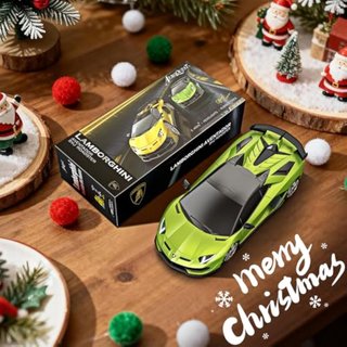 Lamborghini - Coche RC con licencia oficial, escala 1:24, coche eléctrico de juguete deportivo de carreras de pasatiempos, modelo Lamborghini para niños y niñas, regalos de cumpleaños, verde