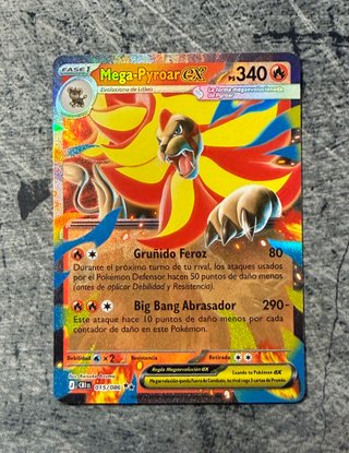 Mega Pyroar Caos Creciente Carta Pokemon
