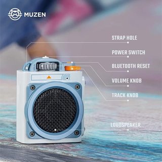 Altavoz Bluetooth Impermeable MUZEN Wild Go Mod MW-PVEI ,azul, ENVIO 24H , NUEVO