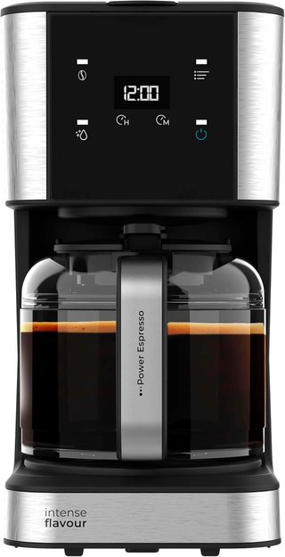 Cecotec Cafetera de Goteo 6 Tazas Coffee 56 Drop. 680 W, Capacidad 0,8 Litros, Boquilla Antigoteo, Filtro Permanente o de Papel, Acabados en Acero Inoxidable e Intensificador De Aroma