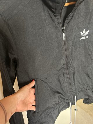 Bomber Adidas Negra Original