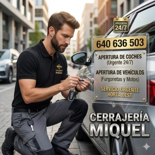Cerrajero Coche Horta Oest: 24h/20min