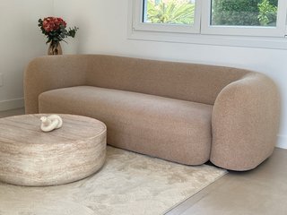 Sofá 3 plazas beige