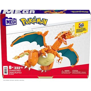 Mega Construx Pokémon Charizard Figura de 222 bloques de construcción de juguete para niños (Mattel GWY77)