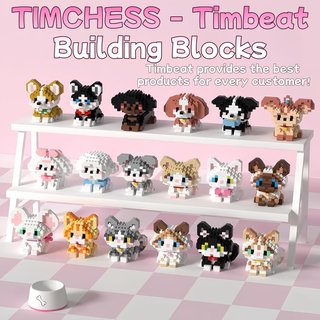 Mini Dog Building Block Sets, Style Cute Dog Building Blocks Miniature Dog Figurine Toys Animal Building Blocks for Kids Birthday Party Favors Christmas Stocking Stuffers