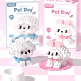 Mini Dog Building Block Sets, Style Cute Dog Building Blocks Miniature Dog Figurine Toys Animal Building Blocks for Kids Birthday Party Favors Christmas Stocking Stuffers
